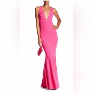 NWT Zac Zac Posen Ariana Gown Sleeveless  Bodycon Pink Dress MSRP $690 Size 4